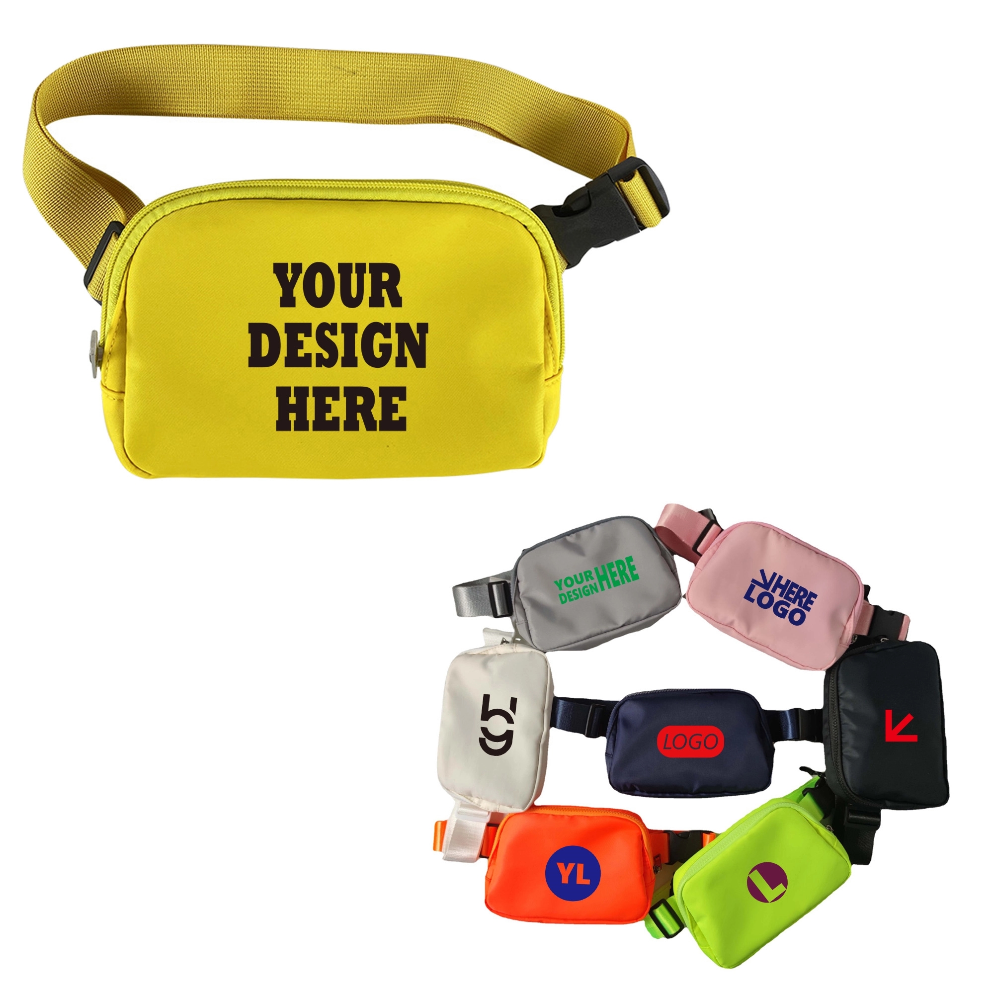 MOQ 30PCS Travel Camping Fanny Pack 5
