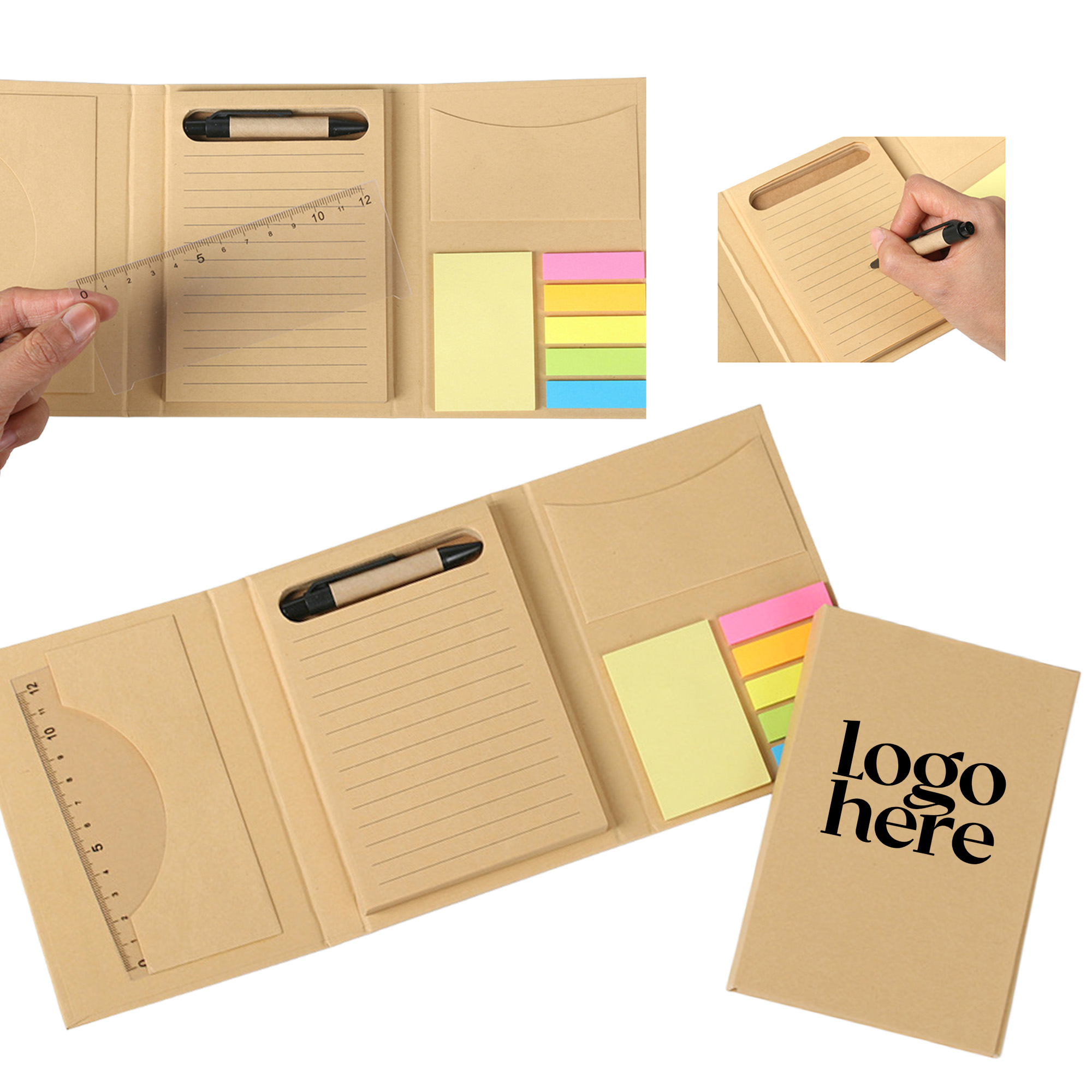 Kraft Paper Multi-Functional Sticky Notebook 1