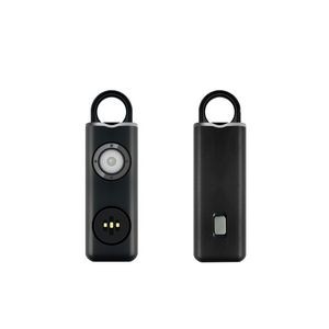 120DB Round Bar Shaped Self Defense Alarm Keychain With Flashlight 6