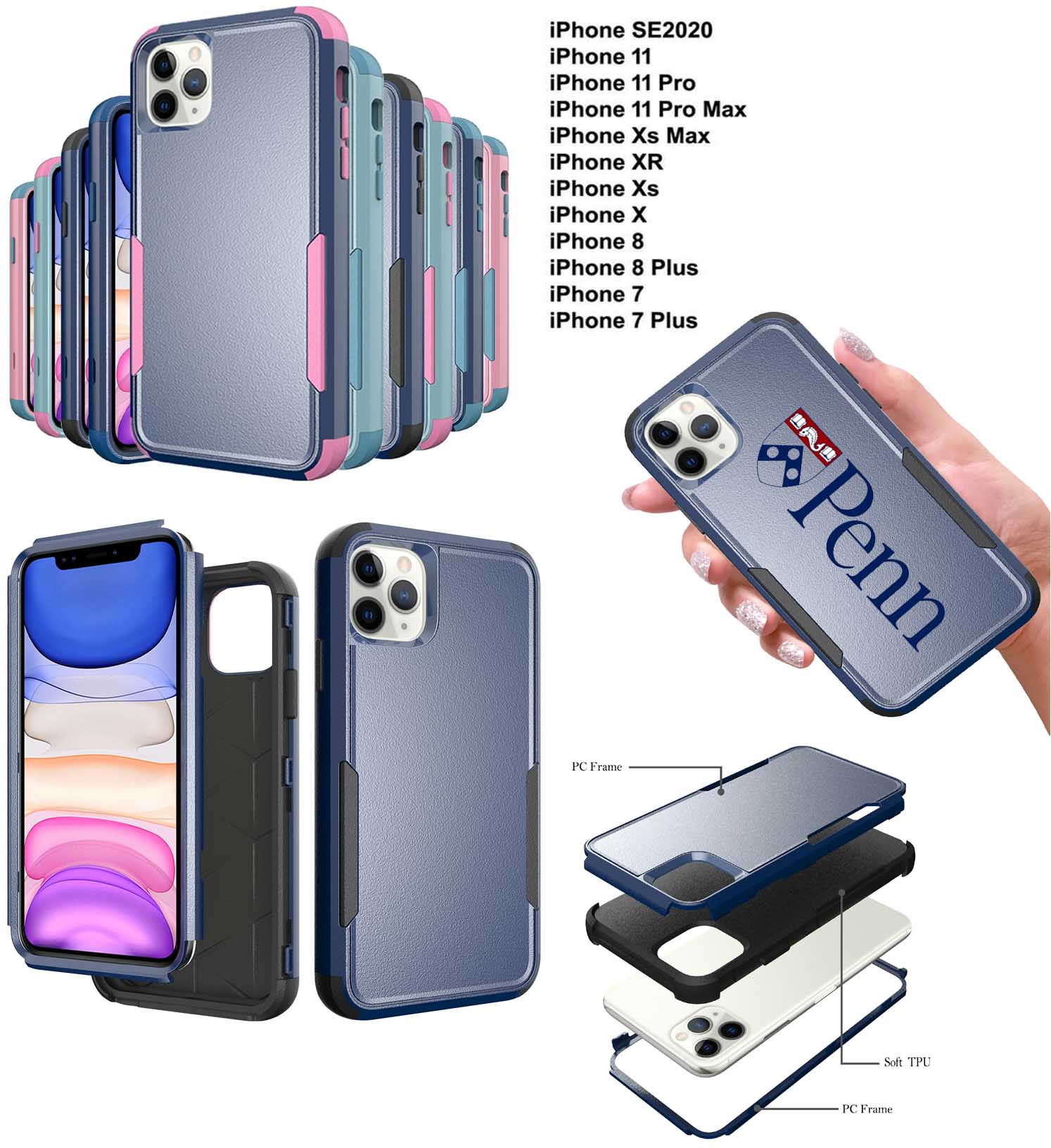 iBank ® Shockproof Case for iPhone 16, 16 Plus, 16 Pro, 16 Pro Max 1