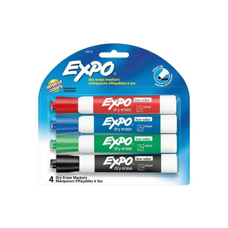 Expo Dry Erase Markers - Assorted 4 Pack 1
