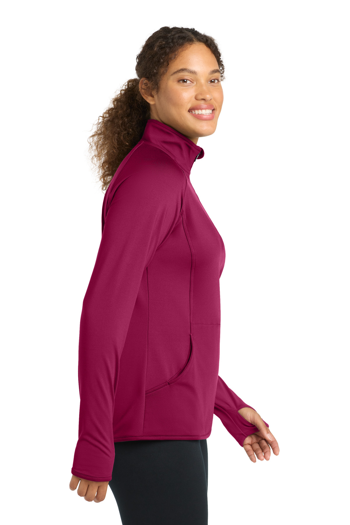 Sport-Tek® Ladies' Sport-Wick® Stretch Full-Zip Jacket 73