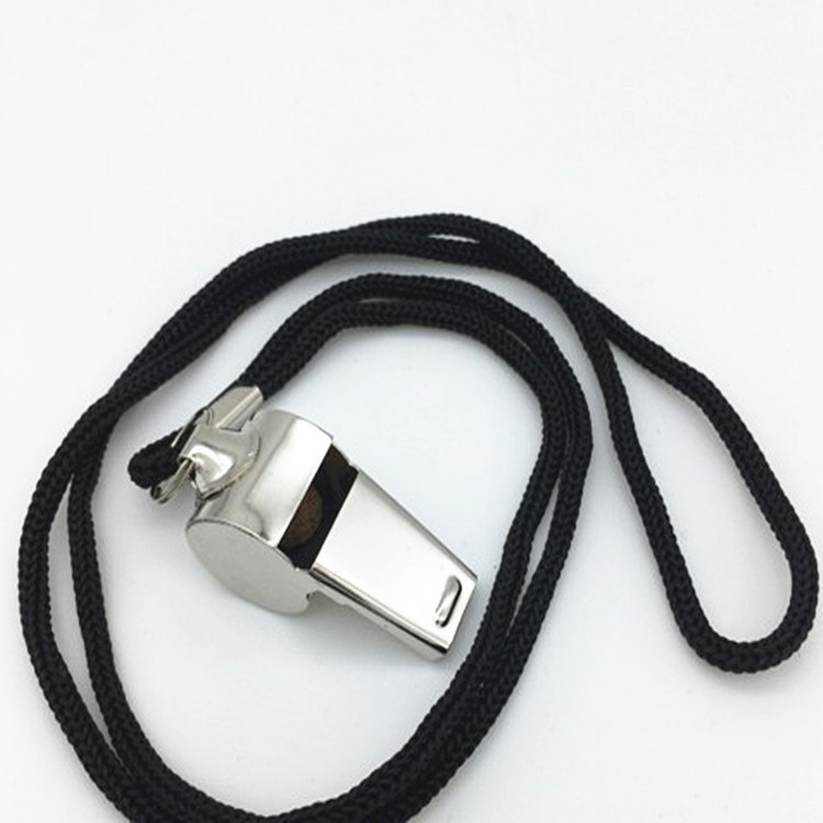 Stainless Steel Sports Whistle with Lanyard 4
