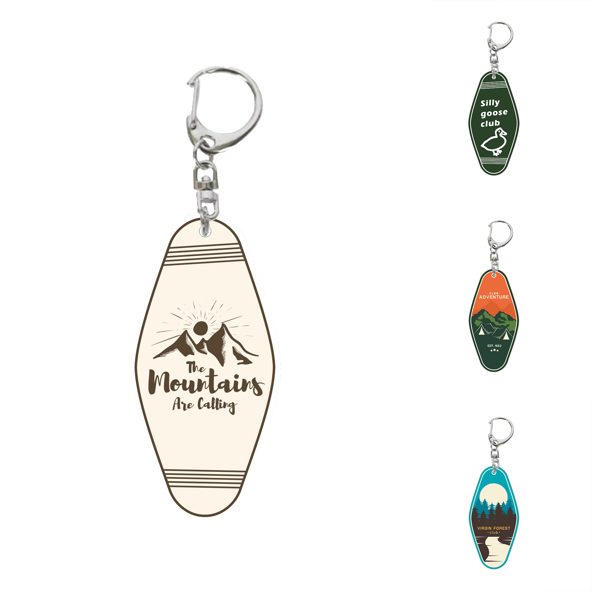 Full Color Bar Sign Acrylic Keychain Hanger Accessory 2