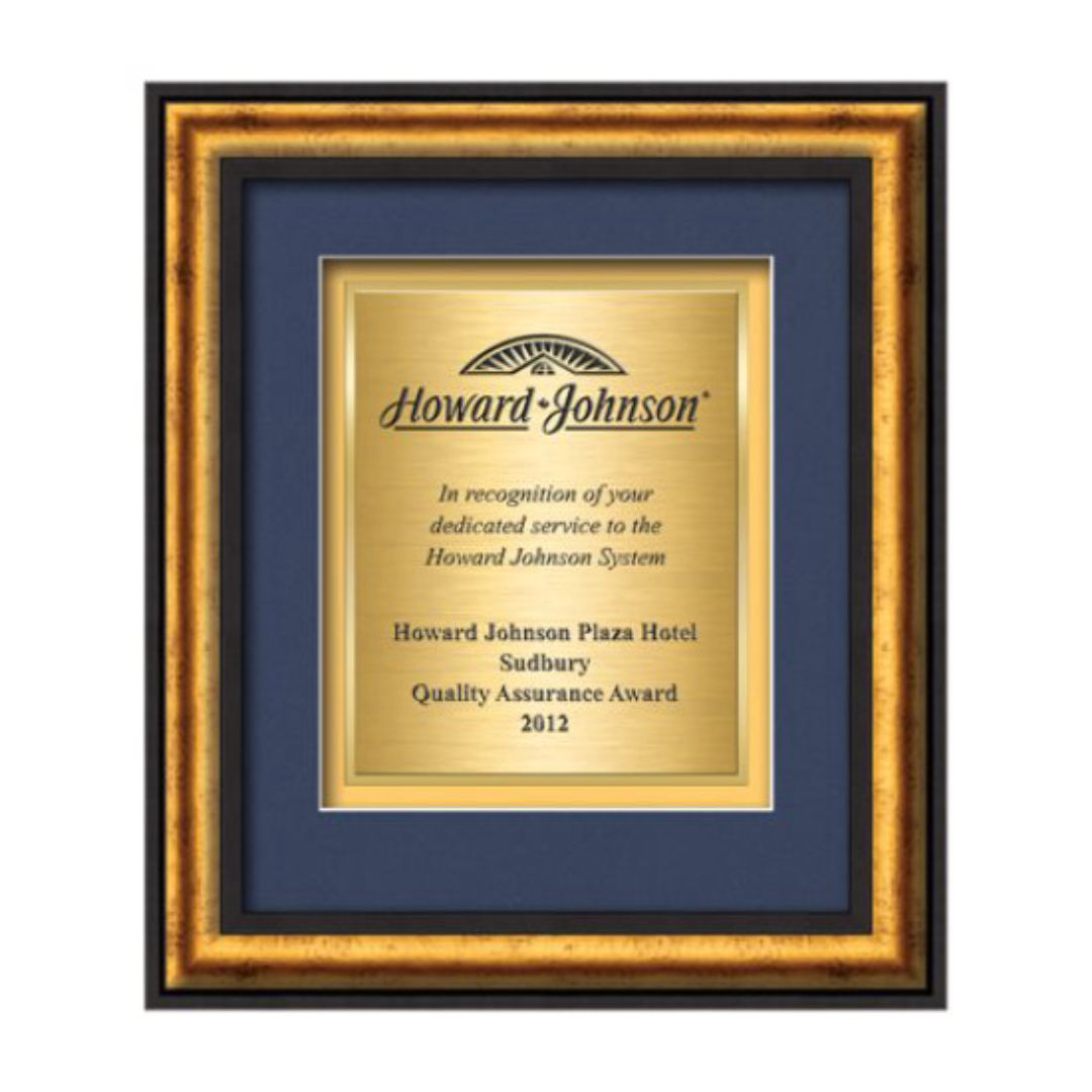 Grazia Certificate TexEtch - Black/Gold 1