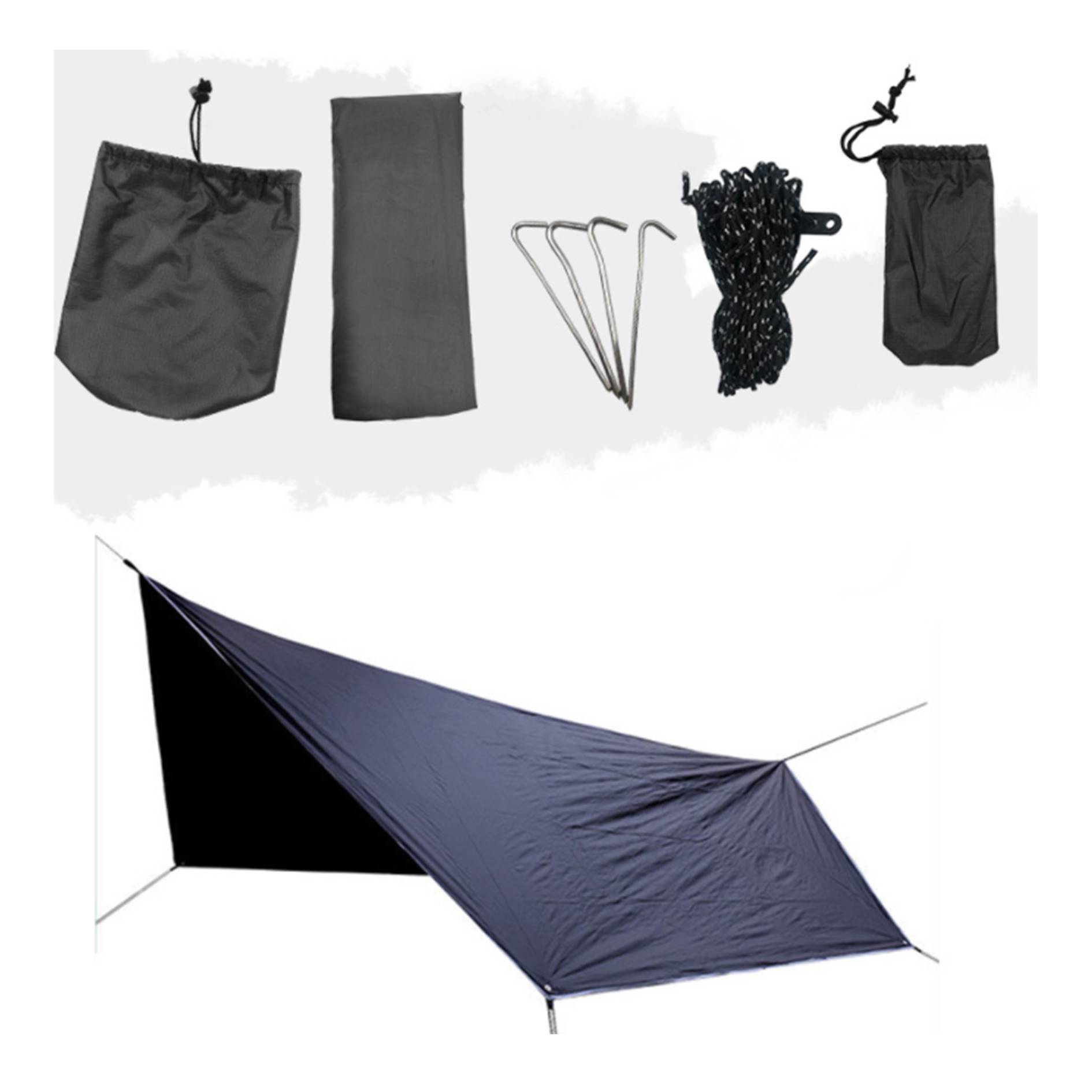 Six Corner Canopy Sunshade Tent Fly Tarp 3