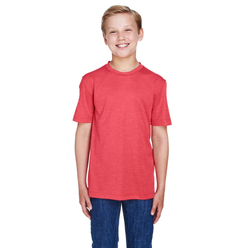 Team 365 Youth Sonic Heather Performance T-Shirt 17