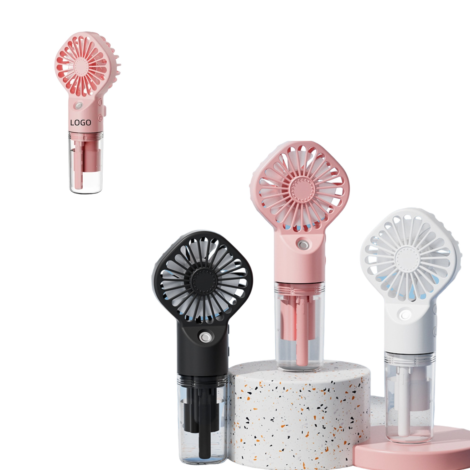 USB-Powered Handheld Fan W/ Built-in Mist Spray 3