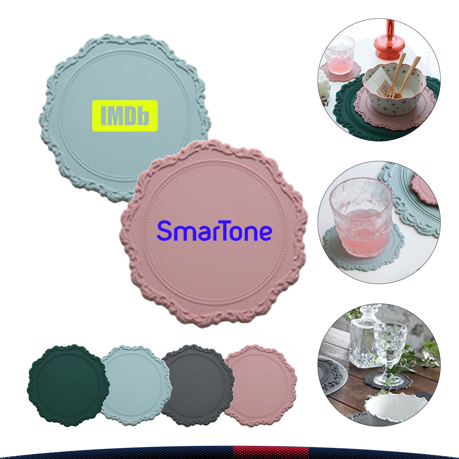 Lace Silicone Cup mat 3