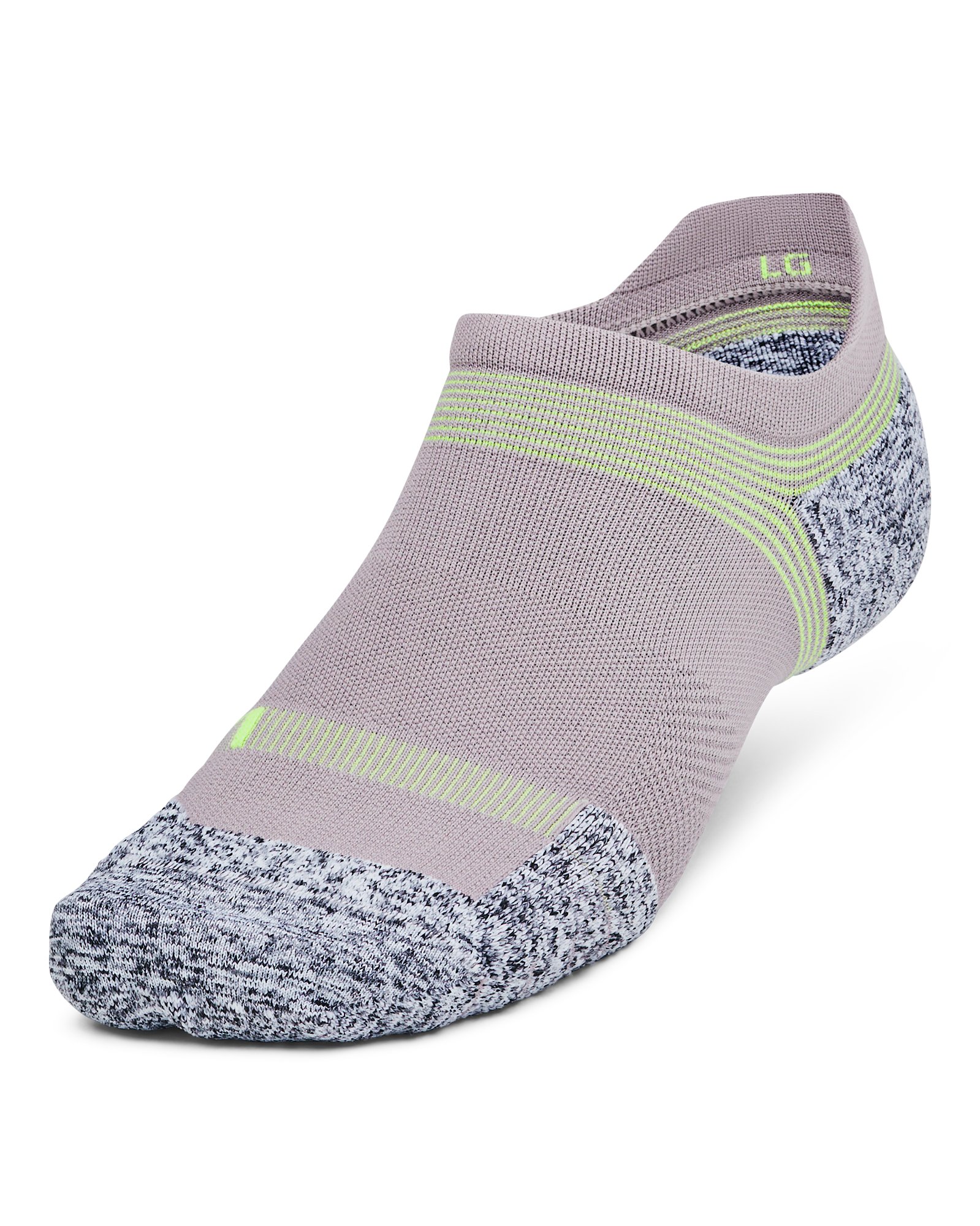 UA ArmourDry Unisex Run Cushion 3-Pack No Show Socks 5