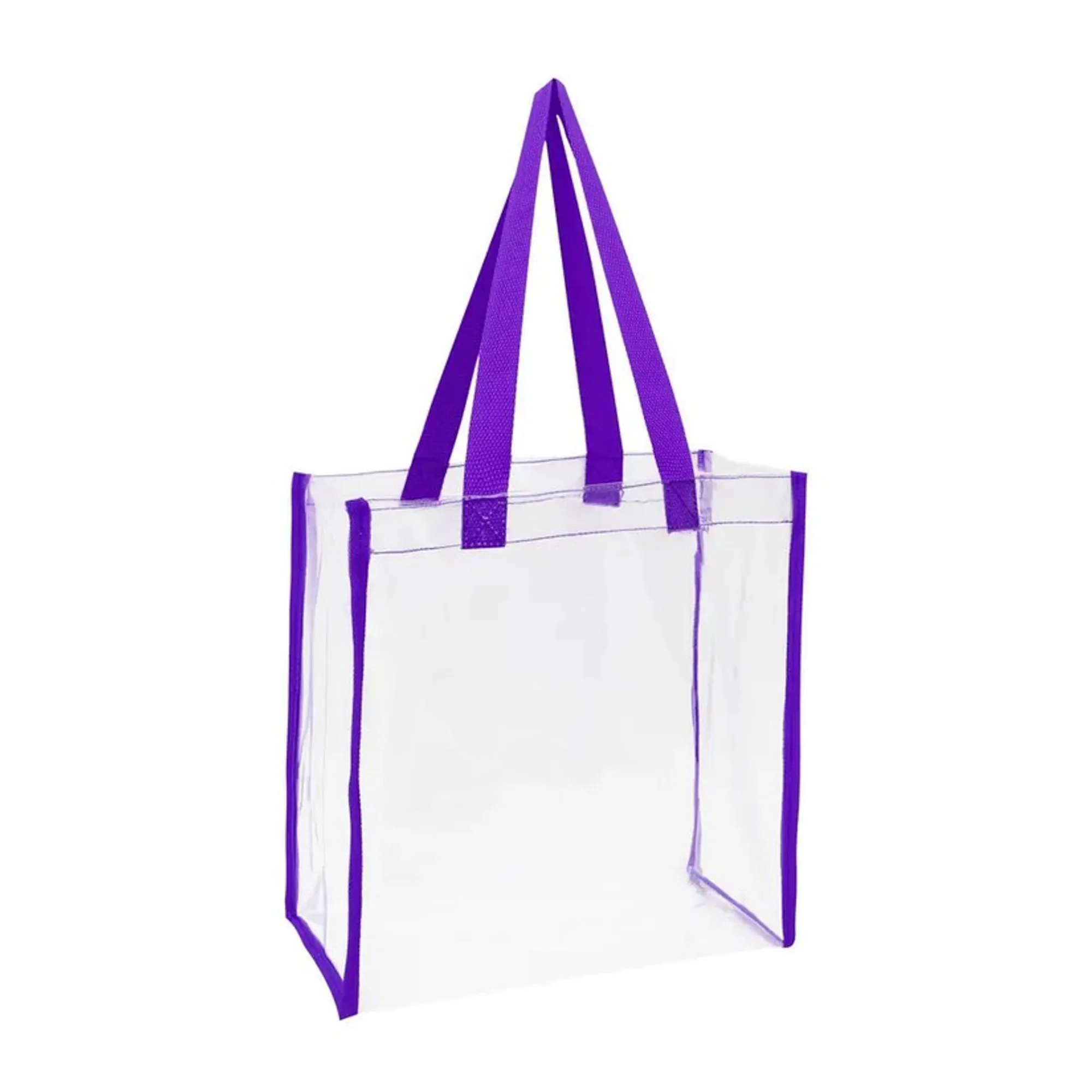 Clear Vinyl Stadium Compliant Tote Bag MOQ100 22