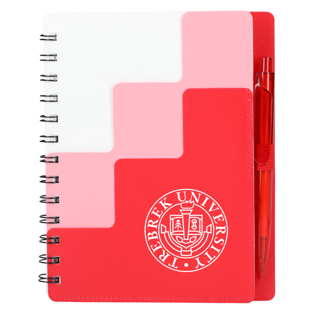 5" x 7" Recycled Pace Spiral Notebook w Pen 66