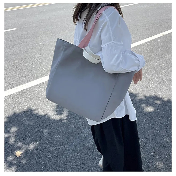 Two Different Handle Sizes Canvas Tote Bag, custom tote bag with logo imprint 3