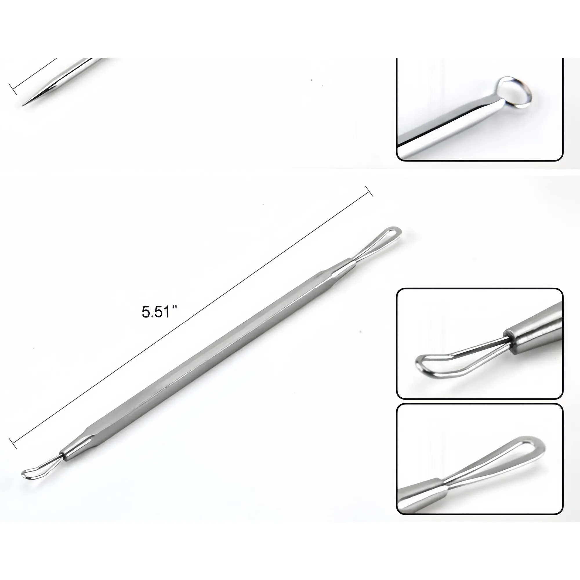 Surgical Steel Comedone Blackhead Extractor Tools Beauty Set 6