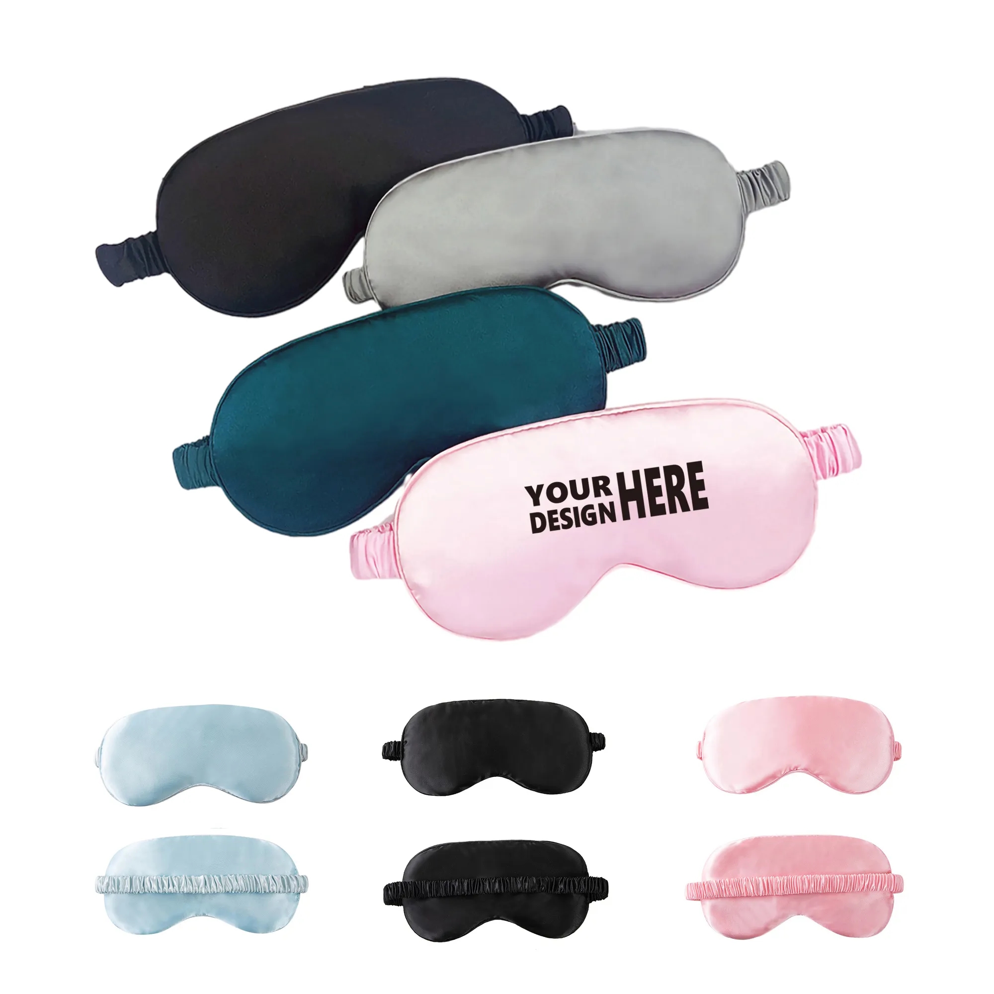 MOQ 100PCS Simulated Silk Sleep Mask 1