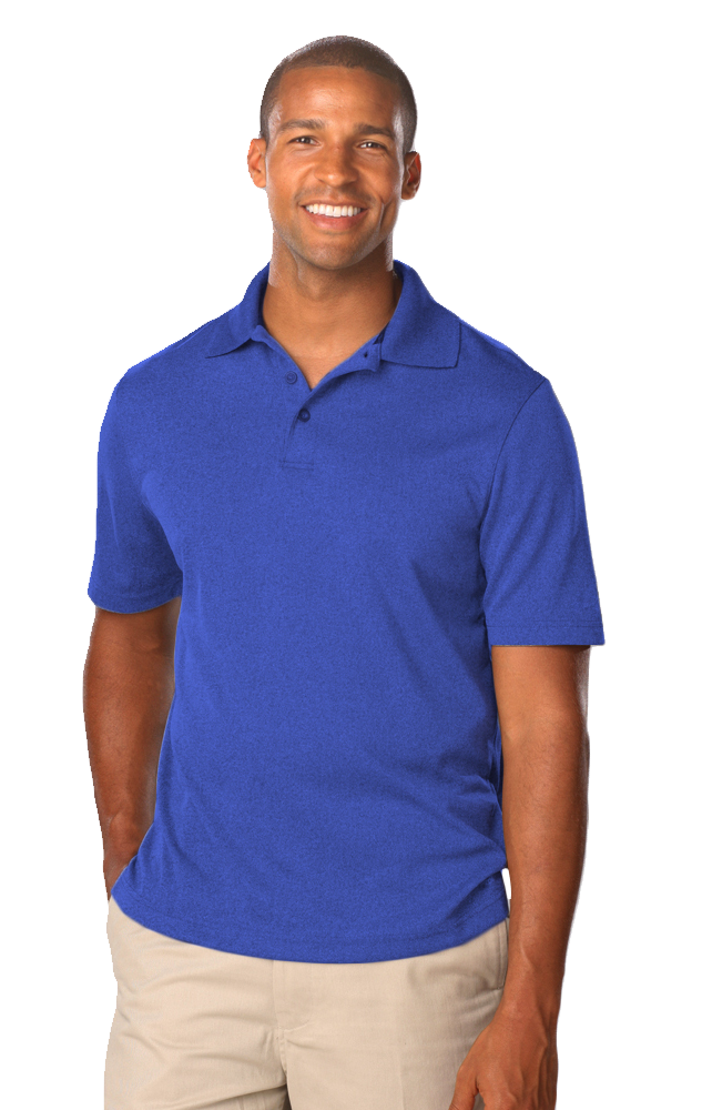 Men's Heathered Polo 11