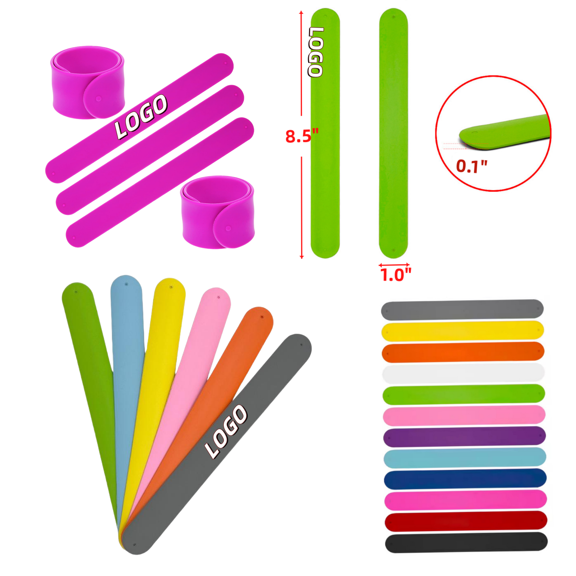 Clap Bracelet Silicone Hand Decoration Promotion Gift Band 2