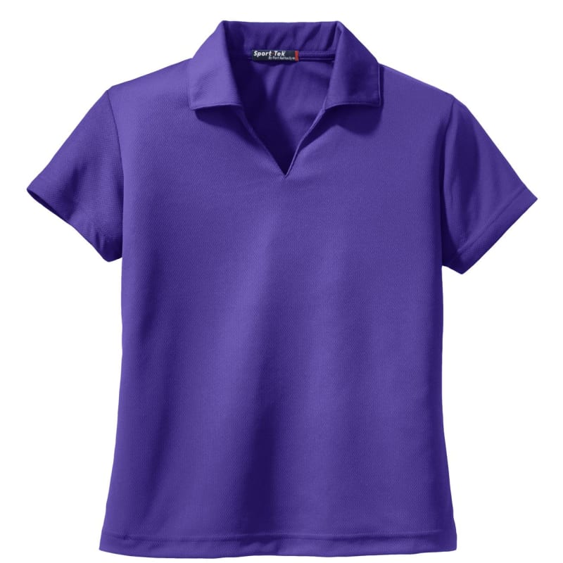 Sport-Tek Women's Dri-Mesh V-Neck Polo. 7