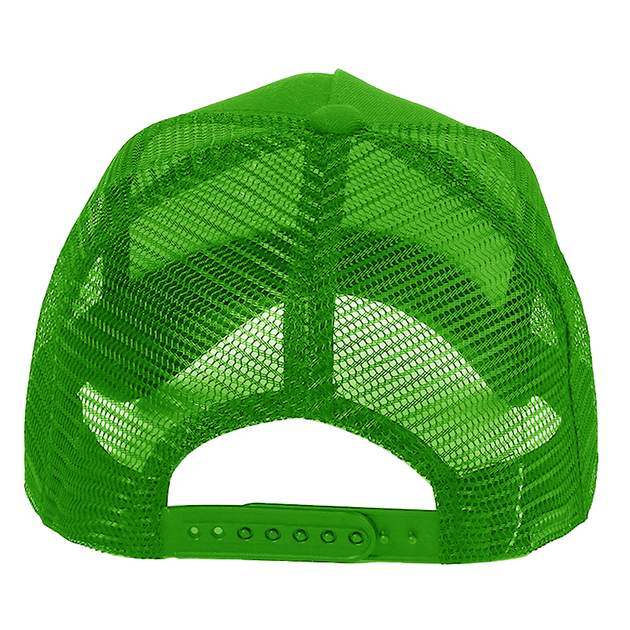 Stock Solid Color Cotton 5-Panel Trucker Cap 27