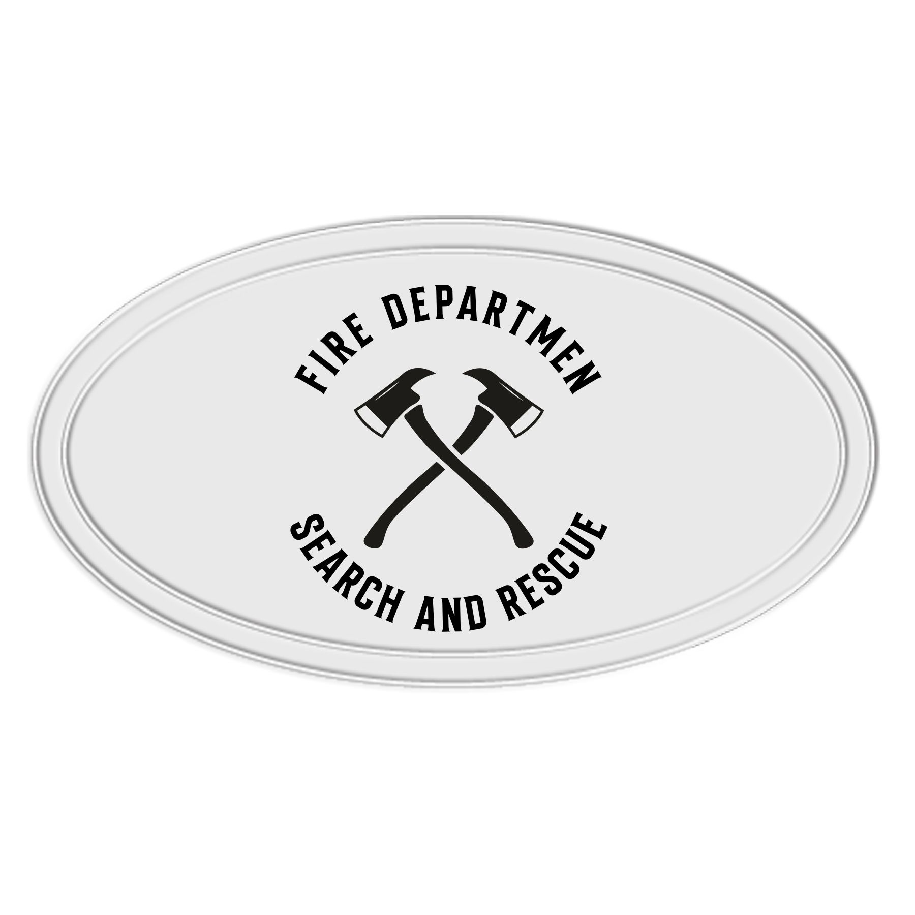 Reflective Oval Shape Sticker 2