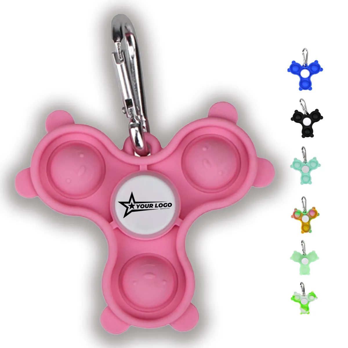 Silicone Durable Relieve Stress Spinning Fidget Spinner Toys 2