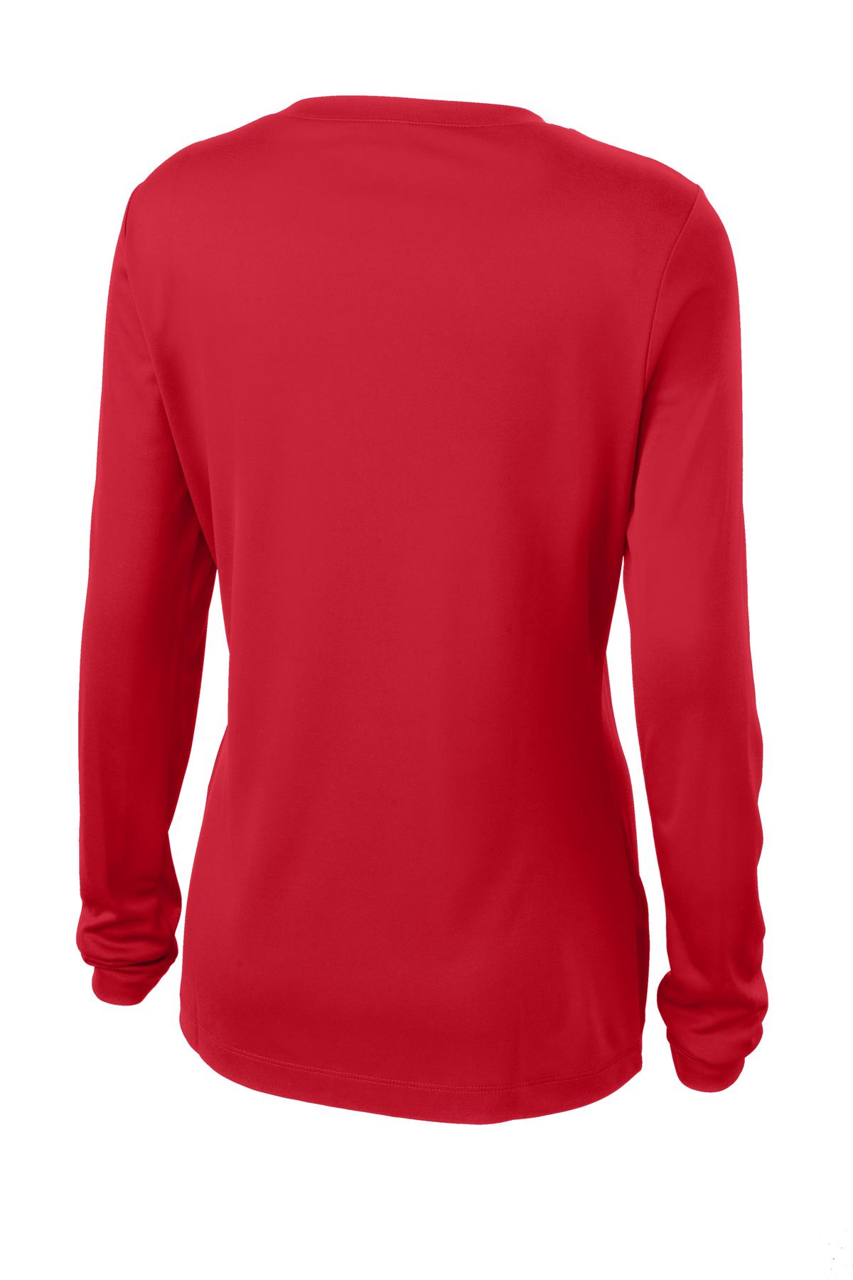 Sport-Tek Women's Long Sleeve PosiCharge Competitor V-Neck Tee. LST353LS 56