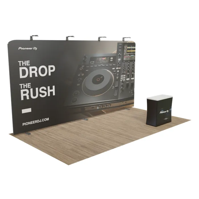 Zip Up Display Straight 20 ft 1