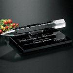Pencil Award on Black Glass Base 4