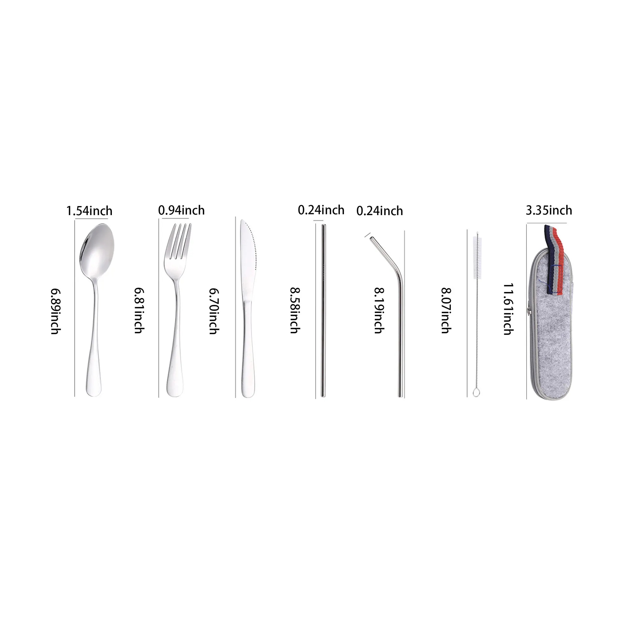 Stainless steel Cutlery Set with Pouch 5