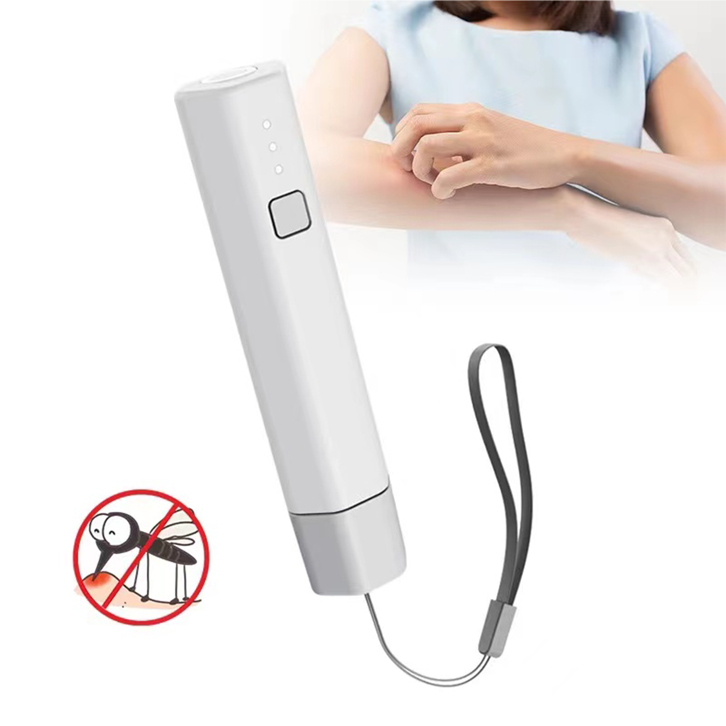 Portable electric anti-itch device with customizable logo 4