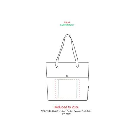 Field & Co. 16 oz. Cotton Canvas Book Tote 34