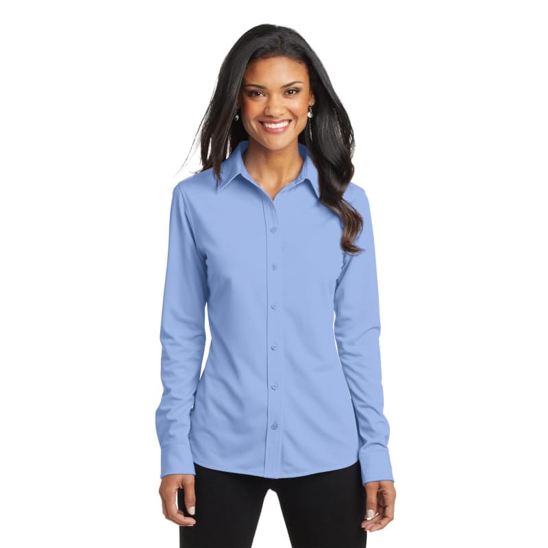 Port Authority Ladies Dimension Knit Dress Shirt. 2