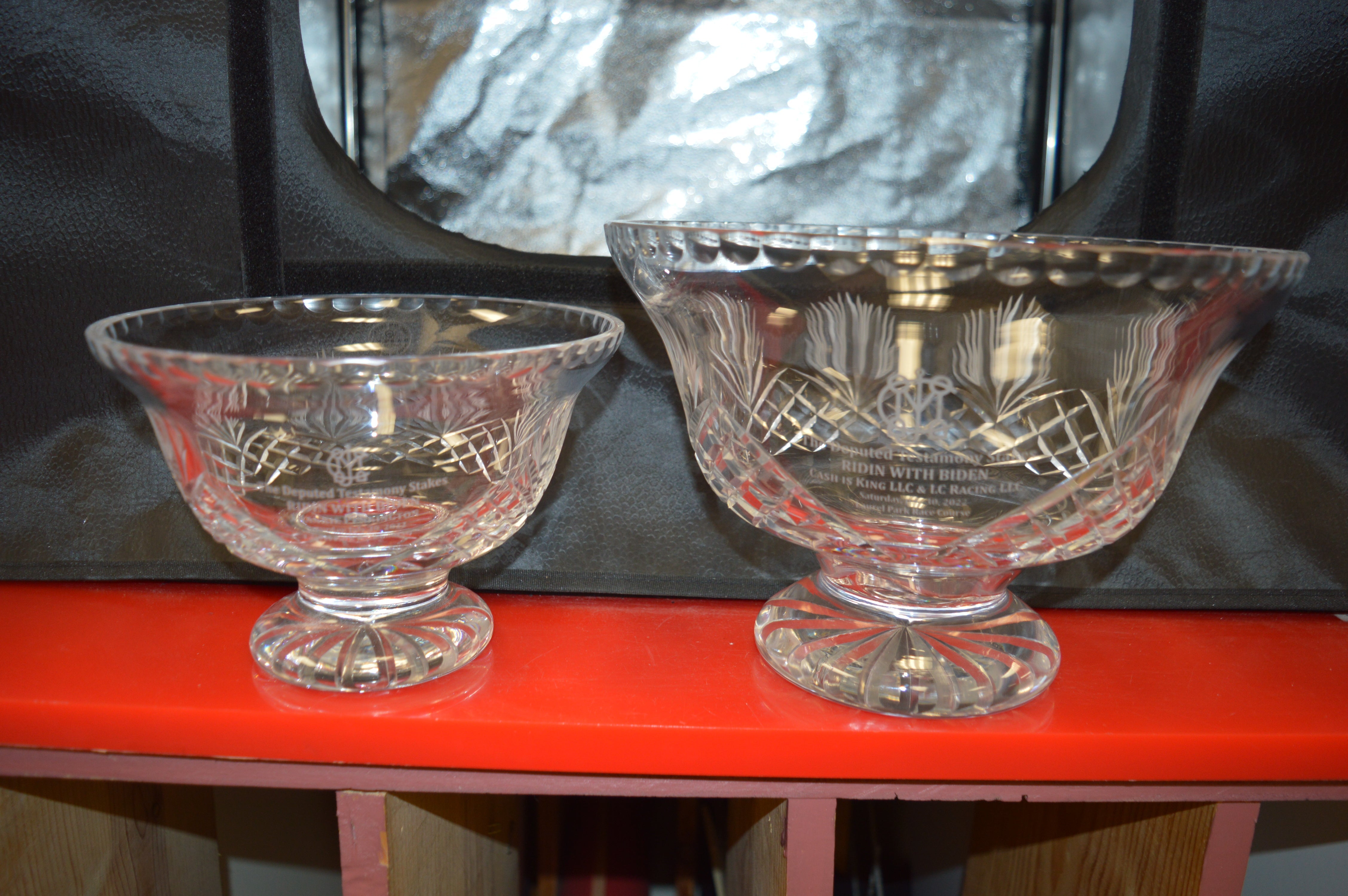 Crystal Cut Pedestal Bowl 2