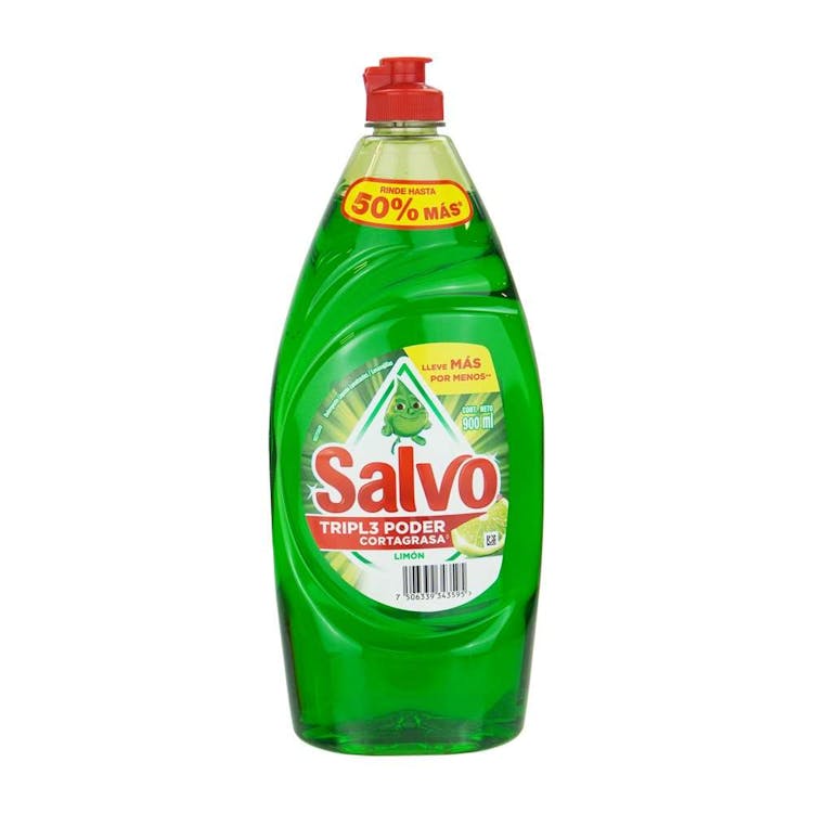 Salvo Liquid Dish Detergent Lime 900ml 2