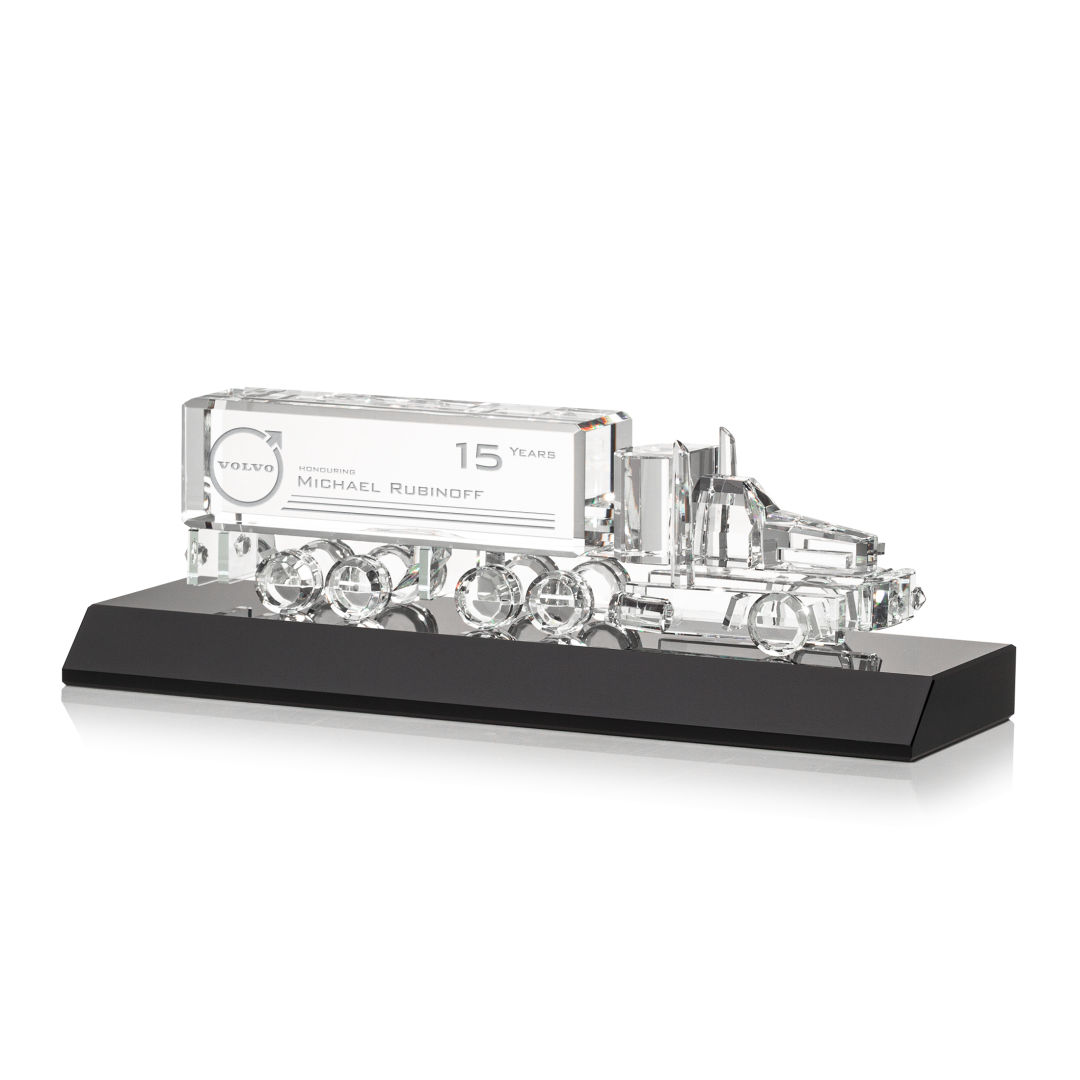 Crystal 18 Wheeler on Base - Black 5
