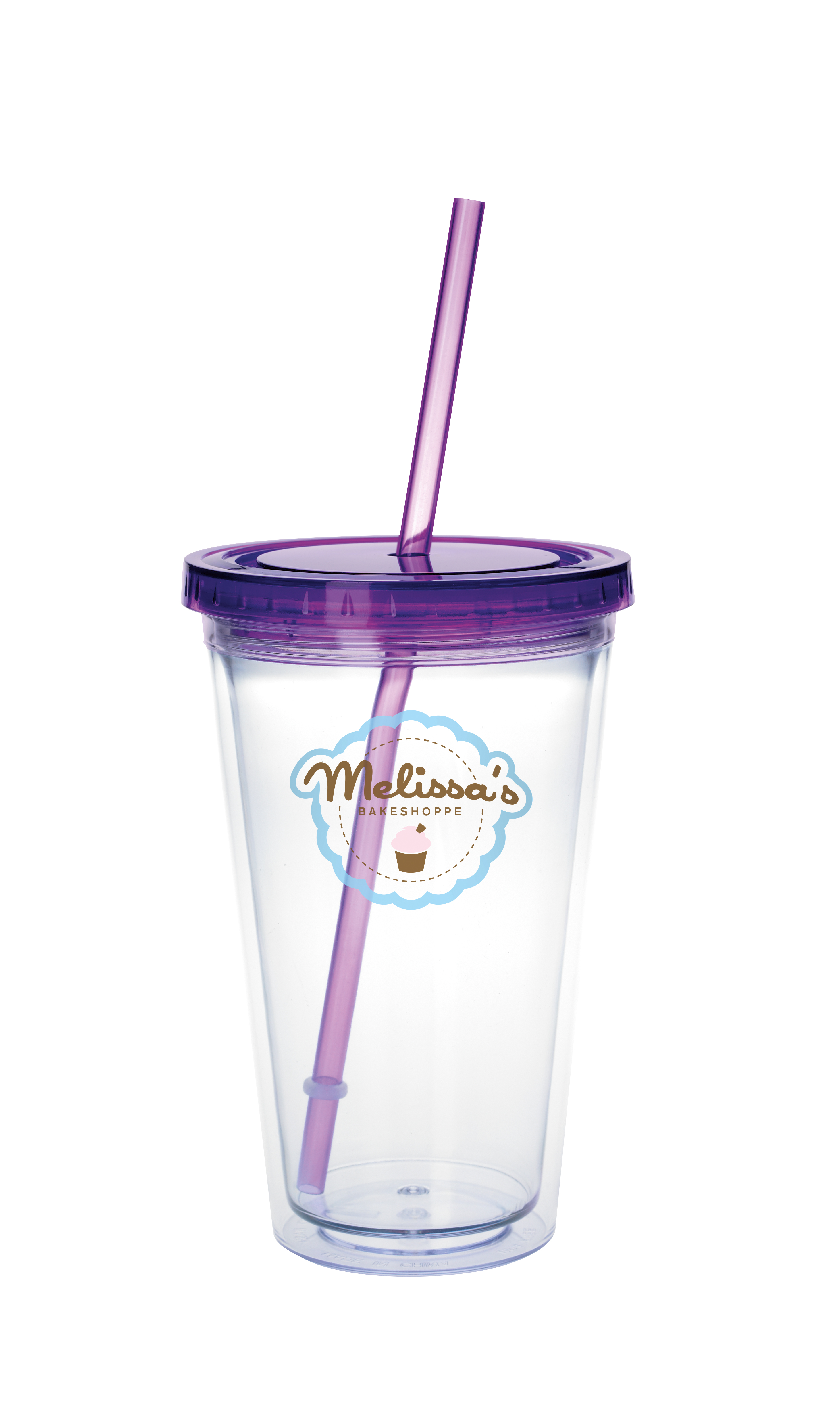 Good Value™ Clear Tumbler with Colored Lid - 18 oz. 37
