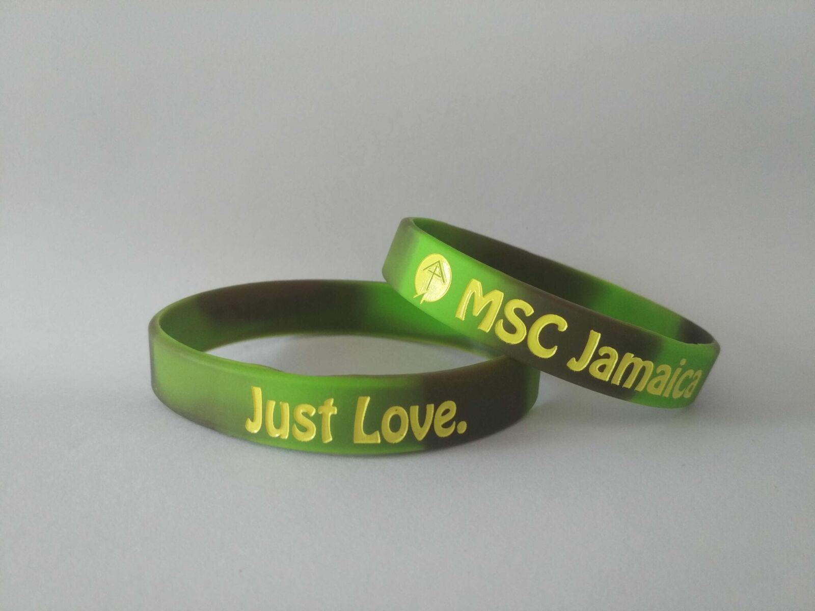 Swirl Deboss-Fill Silicone Wristbands 3