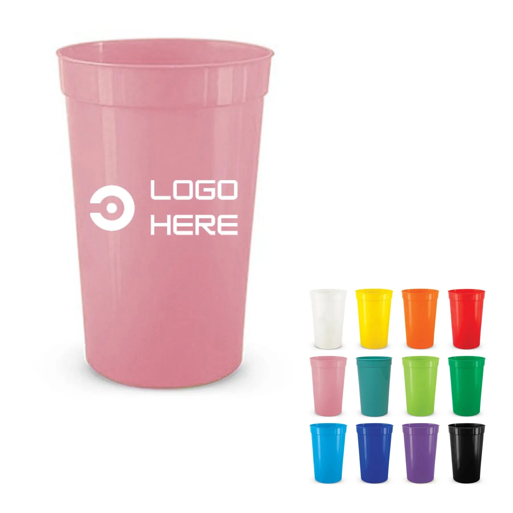 16oz Stadium Reusable Plastic Drink Cups 1