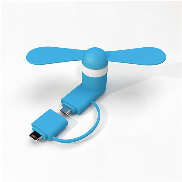 Mini Fan with Lightning and Micro USB 3