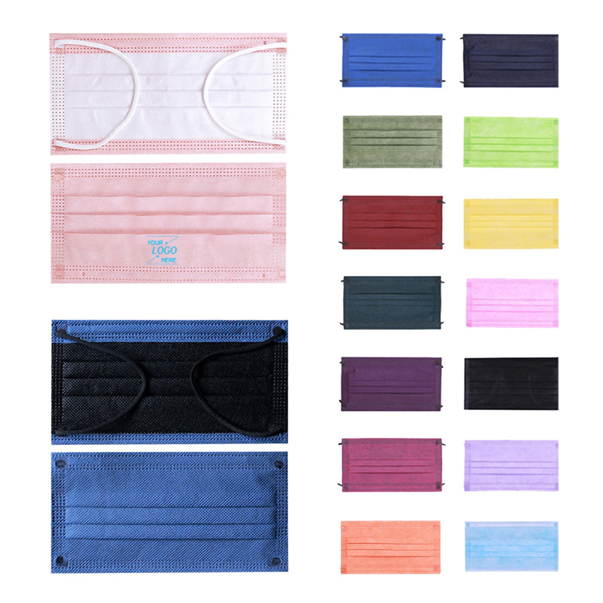 3 Ply Colorful Disposable Face Daily Use 3