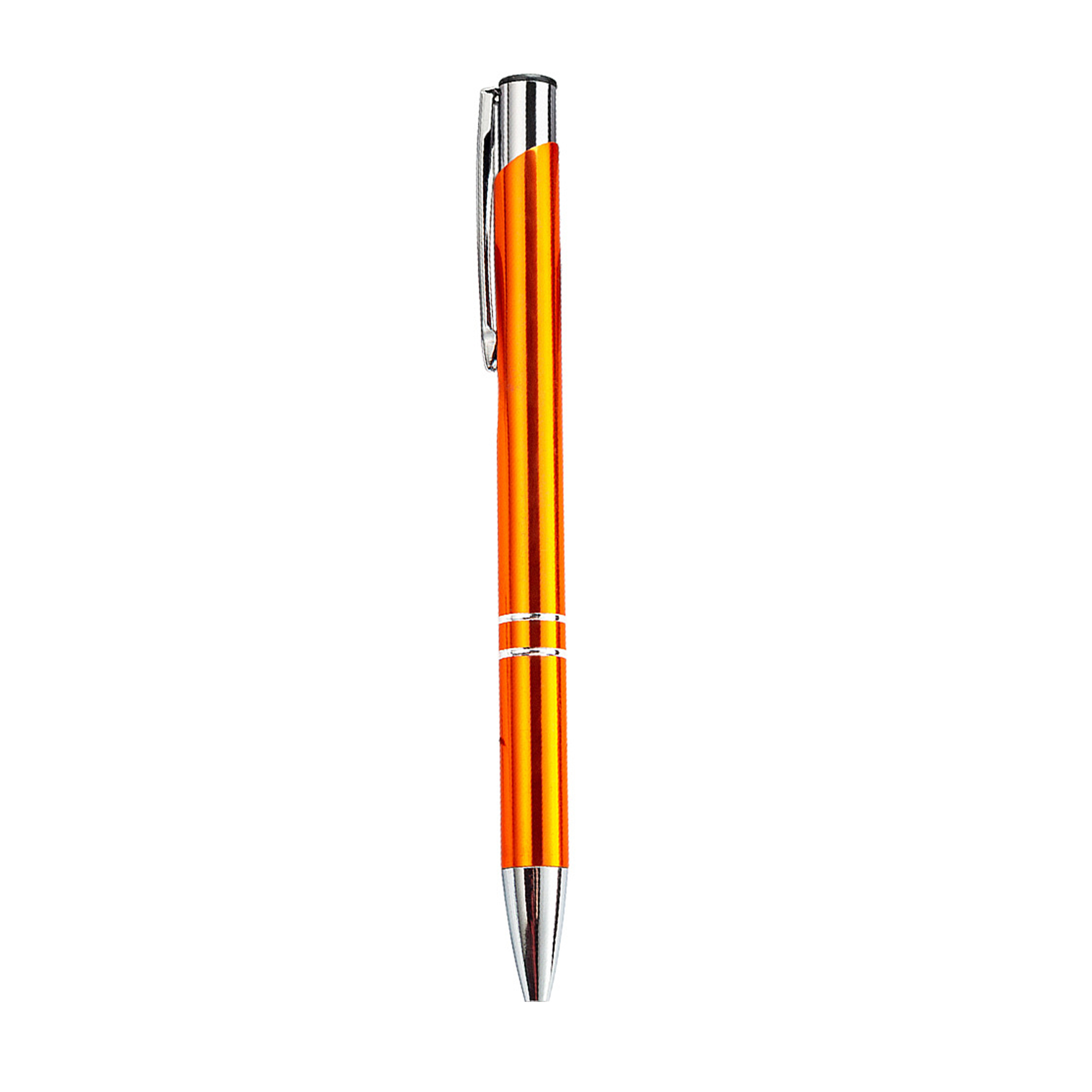 Retractable Ballpoint Pen with Dual Metal Rings 8