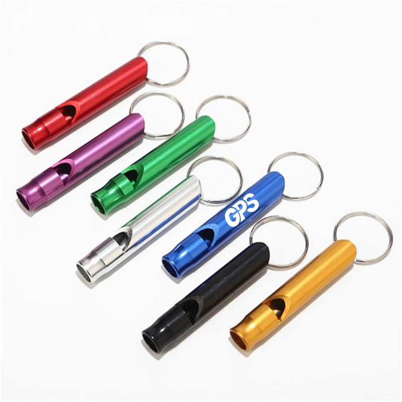 1 7/8 " Aluminum Alloy Safety Whistle with Key Ring 5