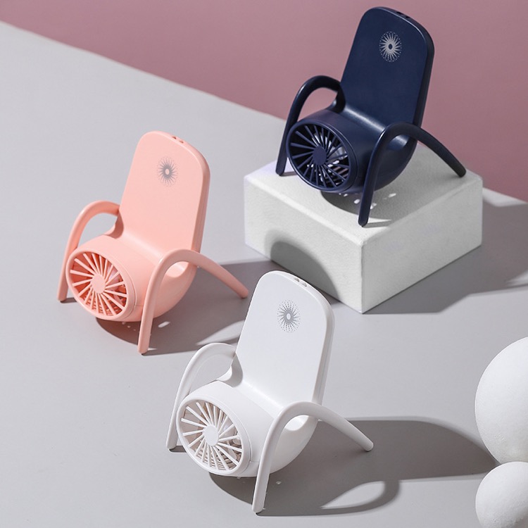 Mini USB Fan with Mobile Phone Holder 3