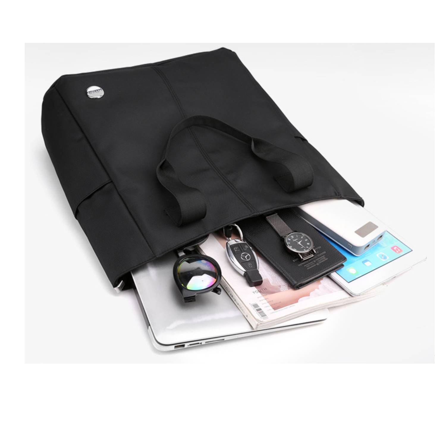 Nylon Business Handbag Tote Bag, custom tote bag with logo imprint 2