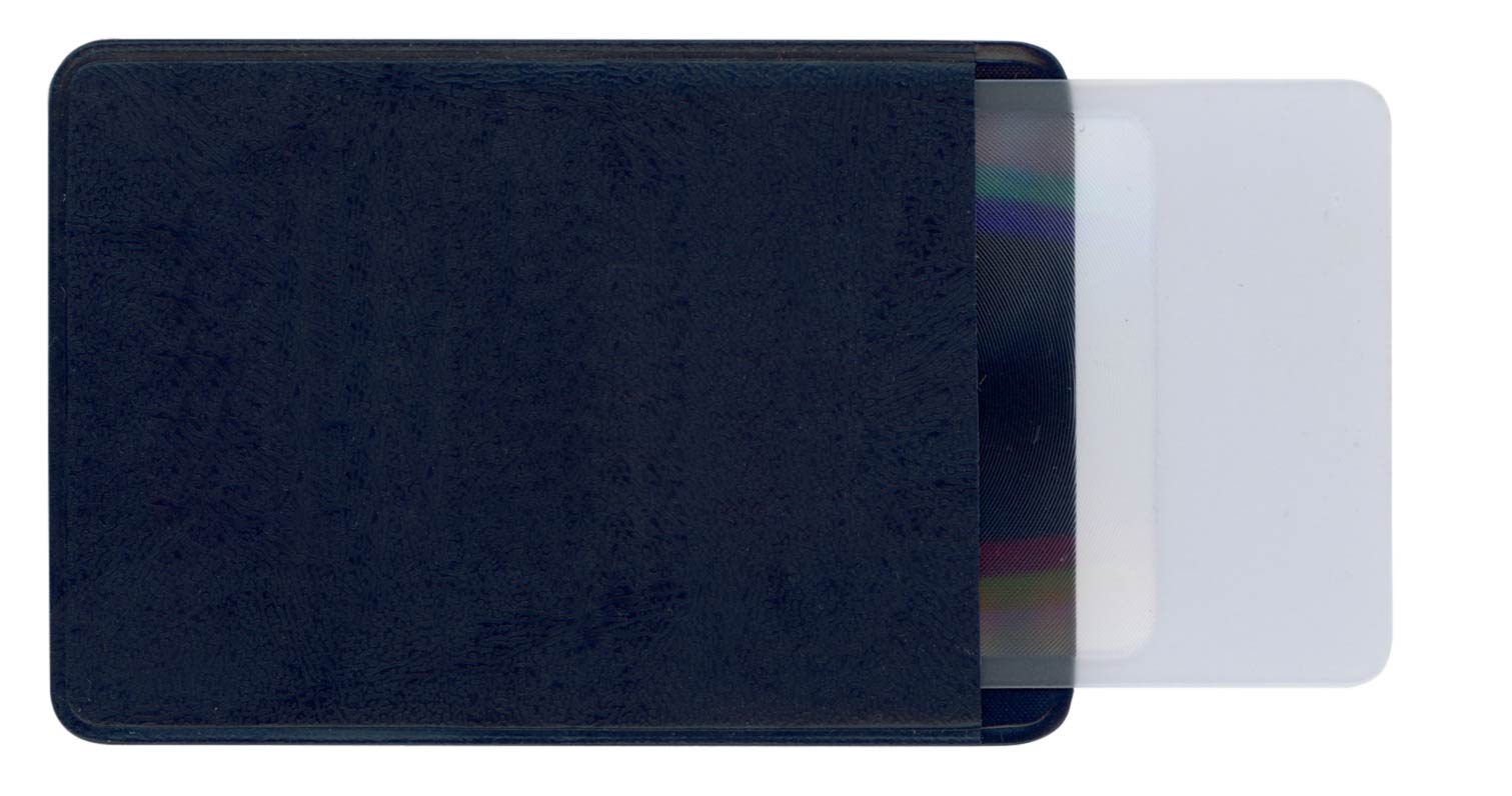 Credit Card Size Magnifier in a Protective Vinyl Case 2