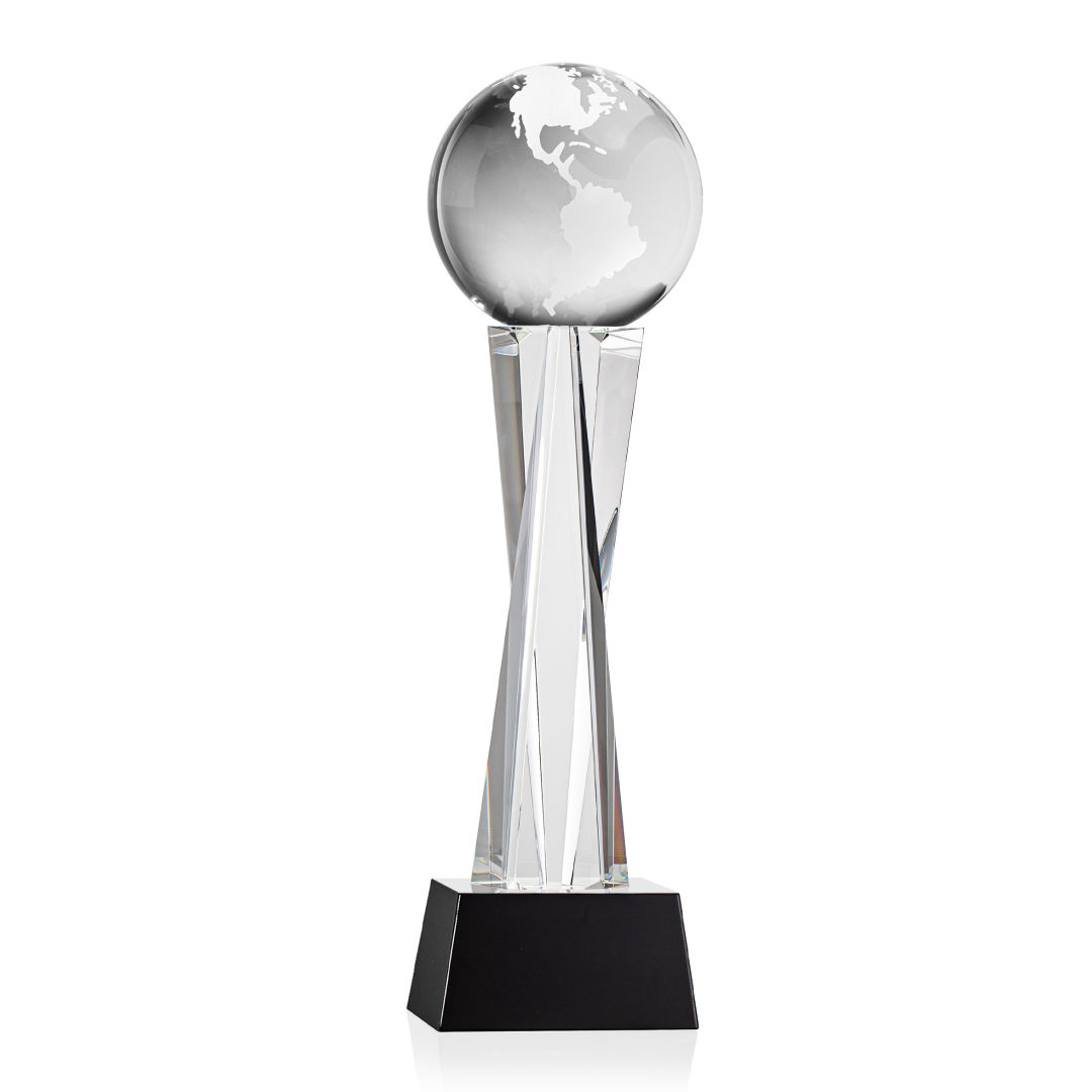 Globe Award on Grafton Base - Black 8
