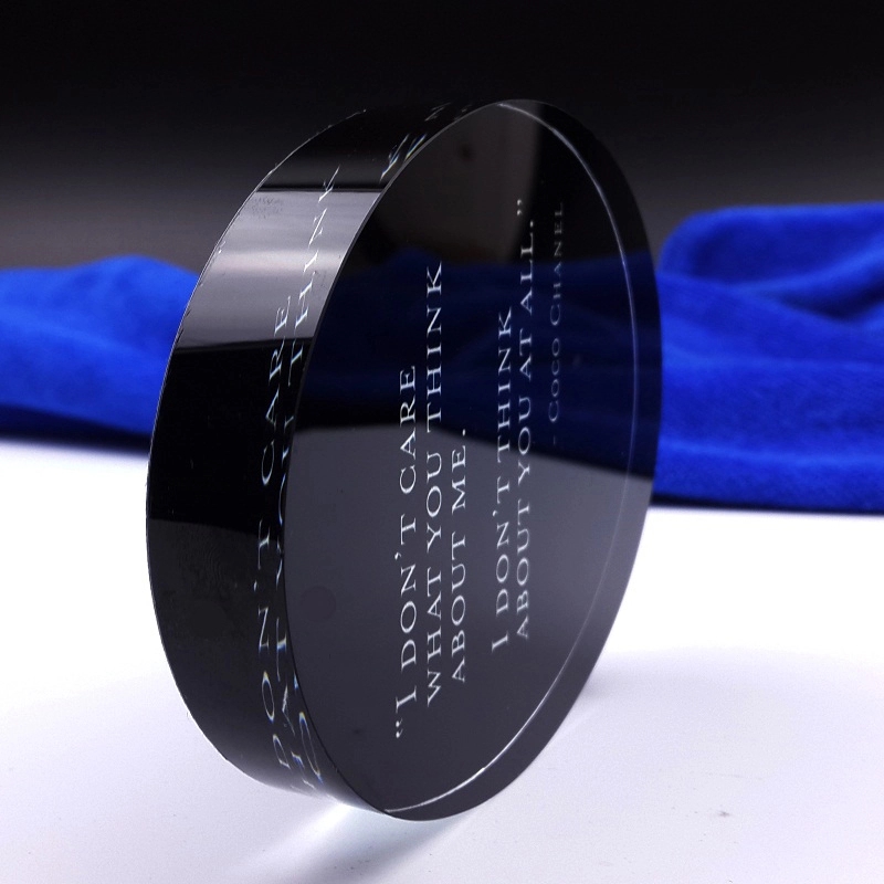 Oval Glass Promotional Paperweights 4