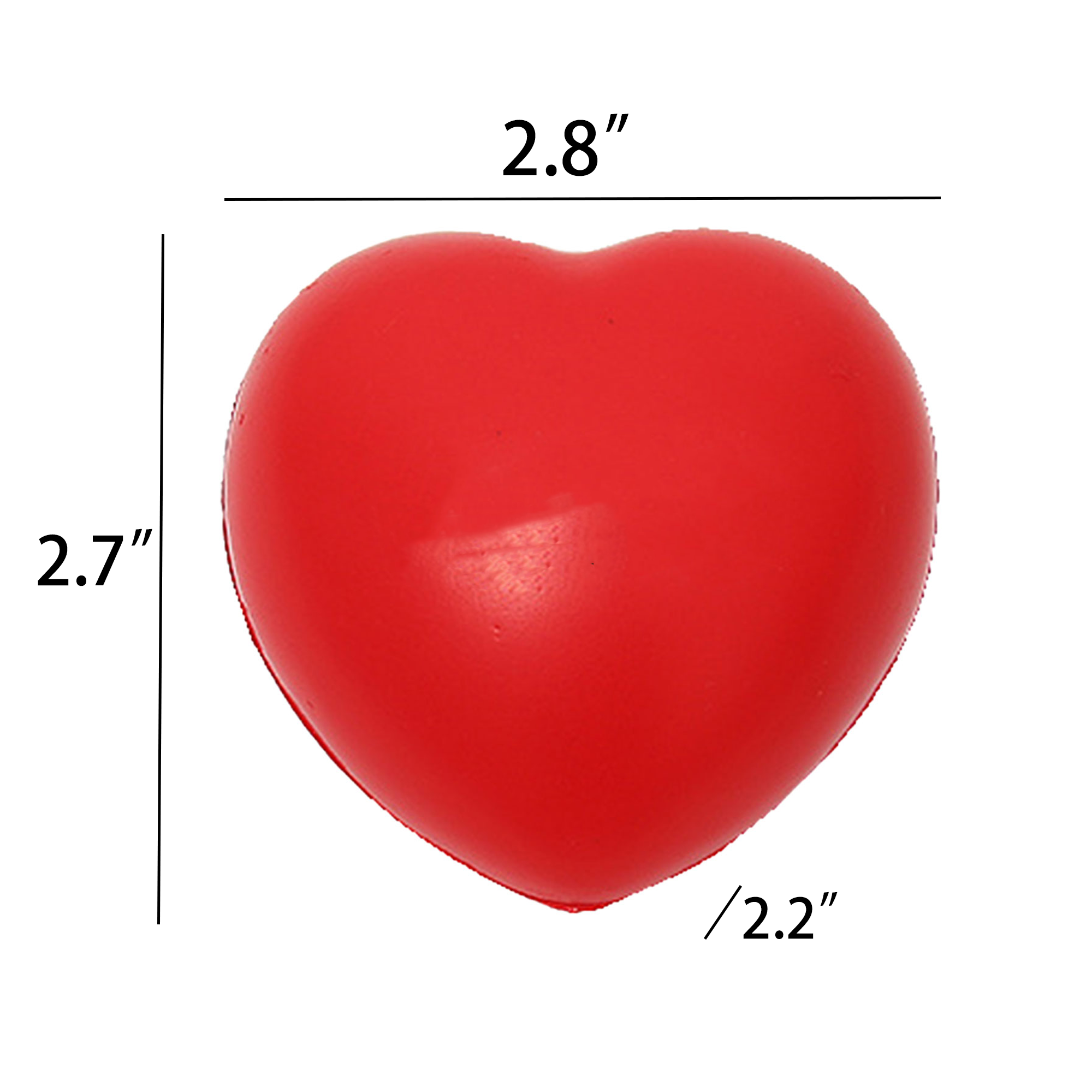 MOQ 50 Mini PU Heart Stress Reliever 3