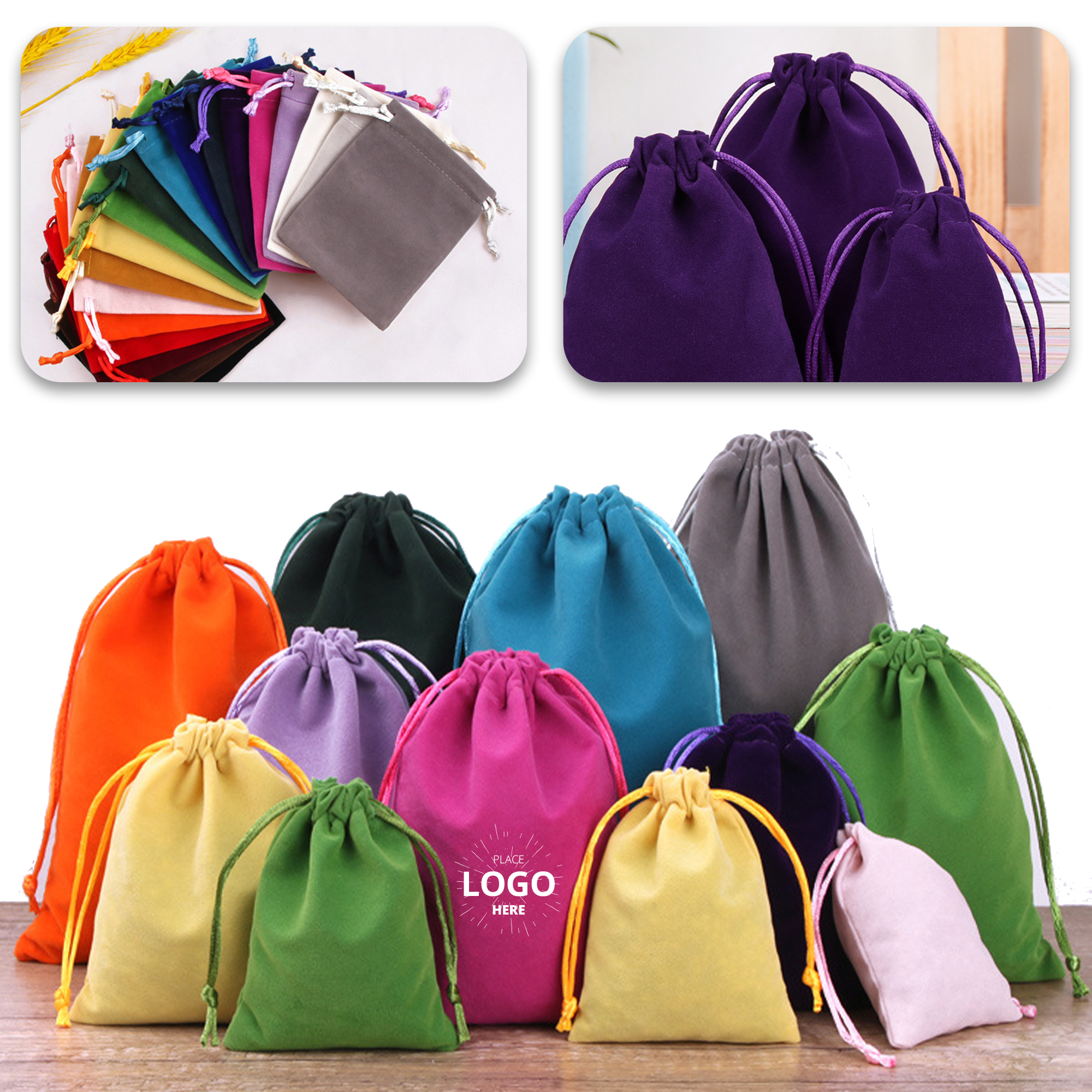 Flocking cloth bag 2