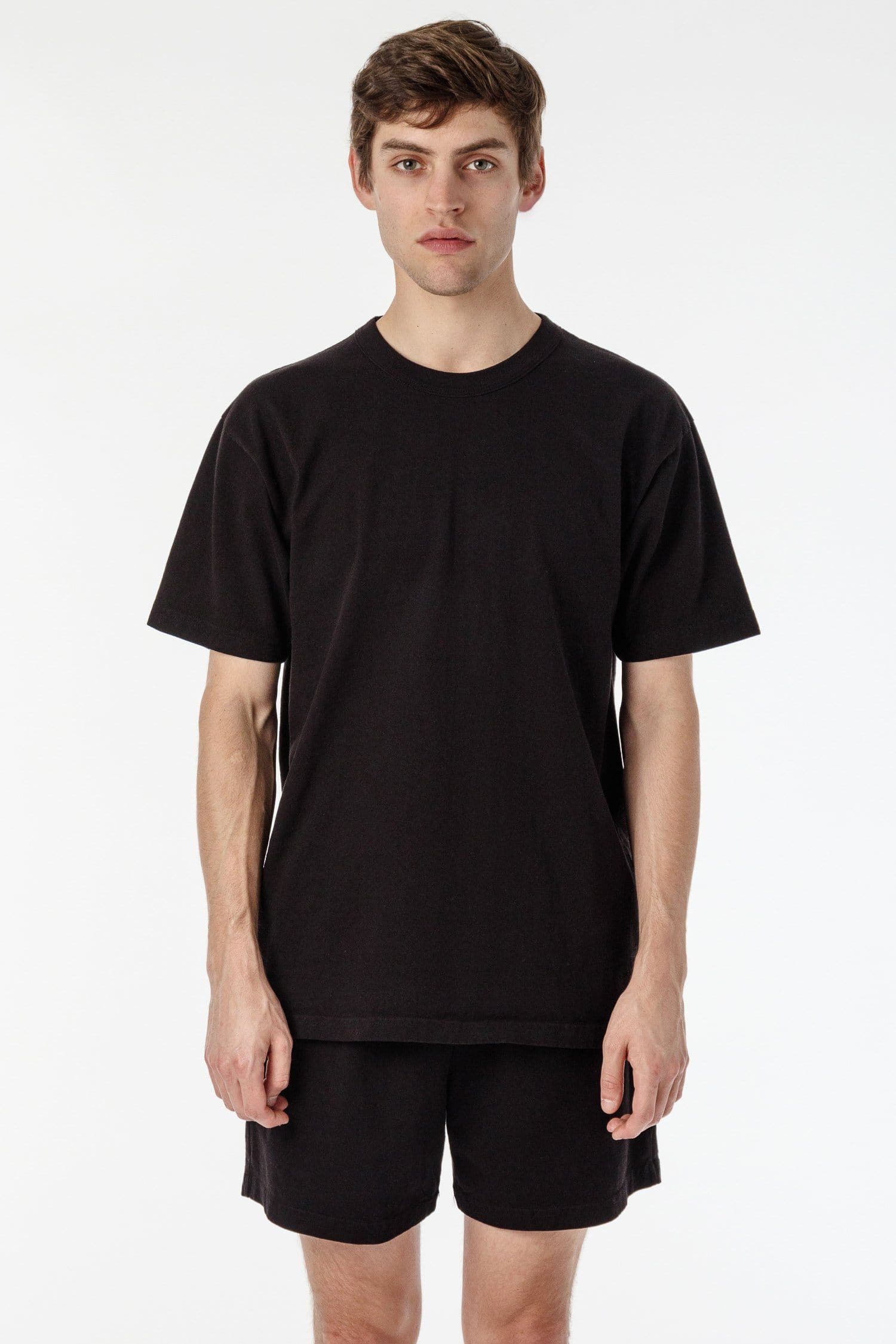 8.5 OZ HEAVY JERSEY GARMENT DYE T-SHIRT W BINDING 17